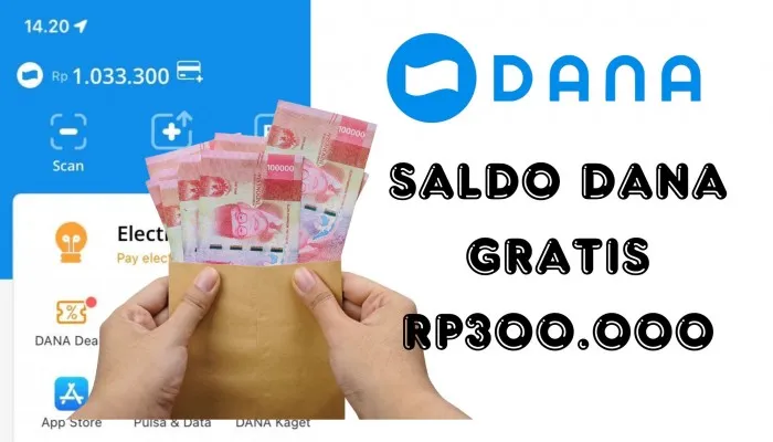 Klaim saldo DANA gratis hingga Rp300.000 dengan cara tuntaskan tugas yang ada di aplikasi ini. (PosKota/Nur Rumsari)