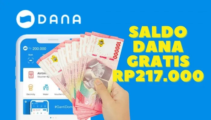 Sekarang Mudah Klaim Saldo DANA Gratis Rp217.000 dari Aplikasi Penghasil Uang Langsung Masuk Dompet Elektronik (PosKota/Nur Rumsari)