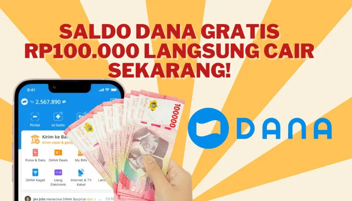 Saldo DANA Gratis dari Program DANA Kaget, ini cara dan tips aman mengklik tautan. (Poskota/Nur Rumsari)