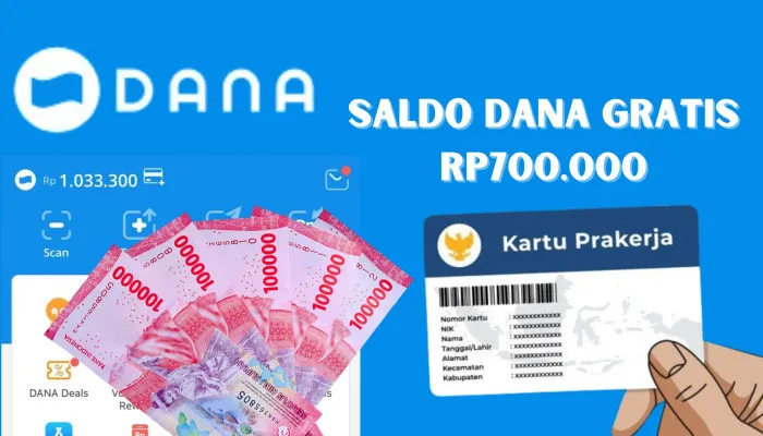 Pemerintah Berikan Saldo DANA Gratis Rp4.200.000 Lewat Program Kartu Prakerja Gelombang 72 (PosKota/Nur Rumsari)