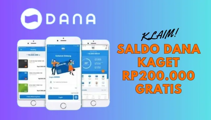 Serbu Link DANA Kaget Terbaru Hari Ini 6 Februari 2025, Dapatkan Saldo DANA Gratis Rp200.000 Sekarang! (PosKota/Nur Rumsari)