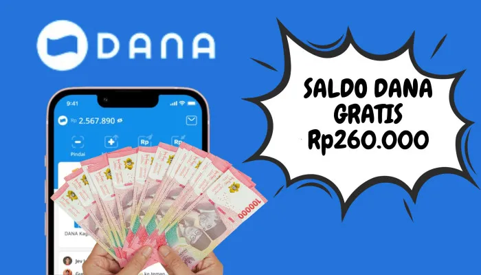 Rp260.000 Saldo DANA Gratis Bisa Kamu Dapatkan Langsung Masuk Dompet Elektronik Sekarang Juga! (Poskota/Nur Rumsari)