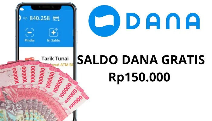 Ambil Sekarang! Saldo DANA Gratis Rpp150.000 dari Link DANA Kaget Terbaru Hari Ini Cair Langsung ke Domper Elektronikmu! (Poskota/Nur Rumsari)