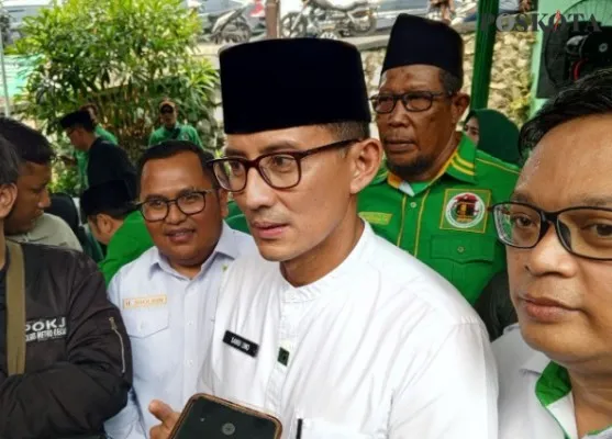 Ketua Bappilu PPP Sandiaga Uno saat ditemui Poskota.co.id di Kota Bekasi. (Ihsan Fahmi).