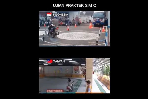 Video Perbedaan Ujian Praktek Indonesia degnan Taiwan