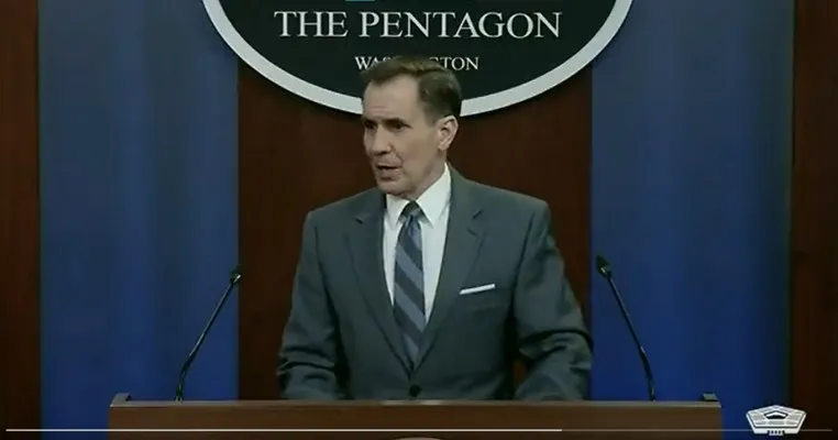 Juru bicara Pentagon, John Kirby (Foto: Twitter/deptofdefense)