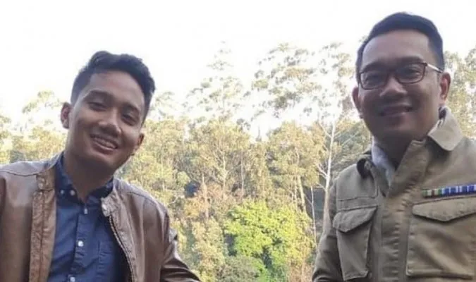 Ridwan Kamil dan anaknya Emmeril Kahn Mumtadz, (foto: ist)