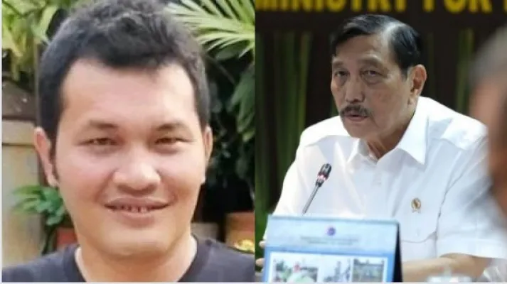 Kolase foto Nicho Silalahi dan Luhut Pandjaitan (Foto: diolah dari google)