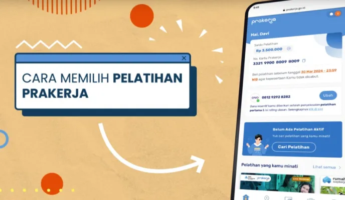 Jika dinyatakan lulus, maka peserta akan diberikan nomor Kartu Prakerja, untuk bisa digunakan membayar pelatihan. (prakerja.co.id)