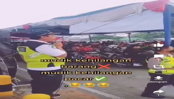 Tangkap layar, viral pemudik kehilangan pacar saat di pelabuhan. (Ist)