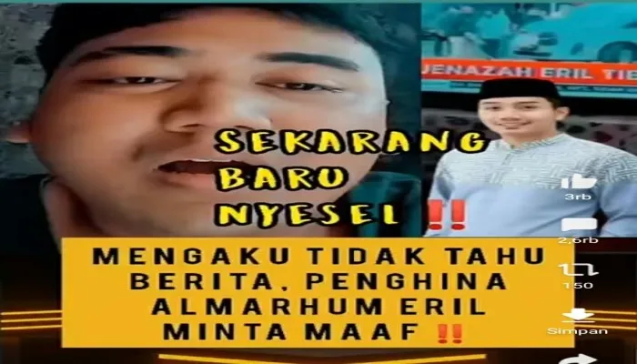 Remaja hina jenazah eril akhirnya meminta maaf, keberadaannya sempat dicari banyak netizen. (Ist)