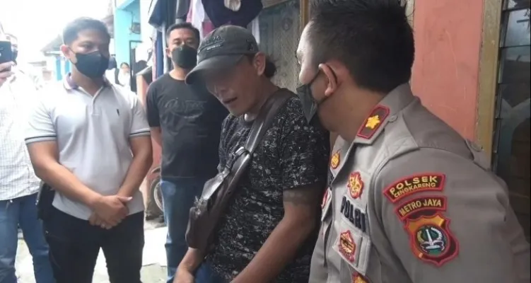 Penangkapan anggota ormas yang telah melakukan pemalakan di kawasan Cengkareng, Jakarta Barat. (Ist)