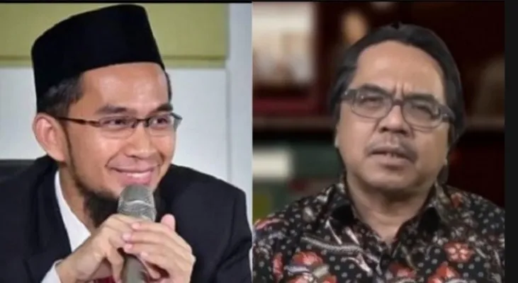 Kolase Ustaz Adi Hidayat dan Ade Armando. (Ist).