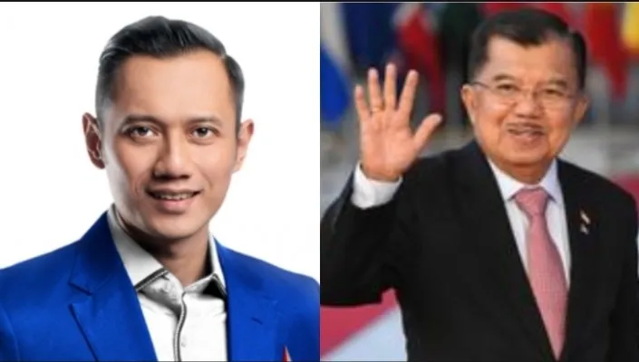 Kolase, Agus Harimurti Yudhoyono (AHY) dan mantan Wapres Jusuf Kalla.