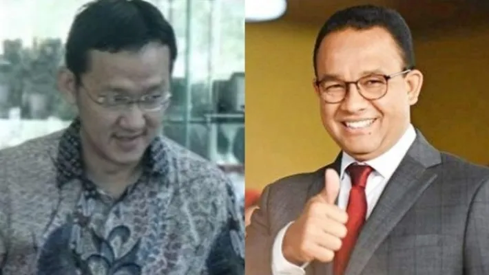 Kolase foto, Sunny Tanuwidjaja dan Gubernur Anies Baswedan.