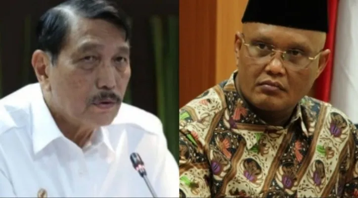 Kolase foto, Menko Marves Luhut Binsar dan anggota Komisi I DPR Sukamta.