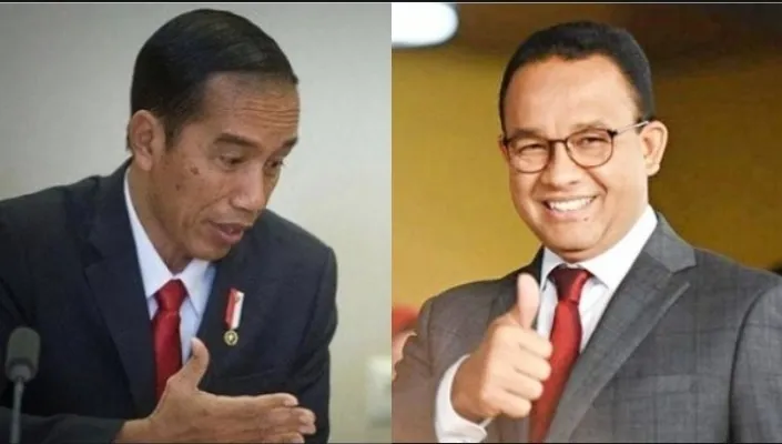 Kolase foto Presiden Jokowi dan Anies Baswedan. (Ist)