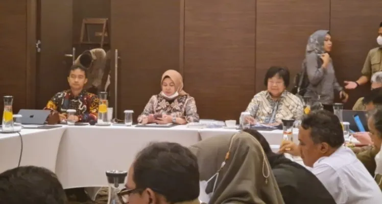 Menteri LHK Siti Nurbaya dalam brainstorming (curah pendapat) akhir tahun.