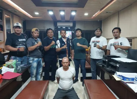 Satreskrim Polres Metro Jakarta Utara meringkus Aldian Sapta (42), si pemerkosa anak tiri sendiri hingga hamil dan melahirkan. (Ist)