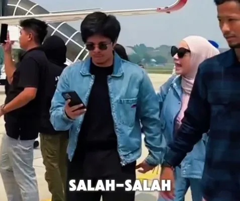 Viral Atta Halilintar salah menggandeng istrinya, malah menggandeng Nagita Slavina saat kunjungan bersama Presiden. (Instagram Atta Halilintar)