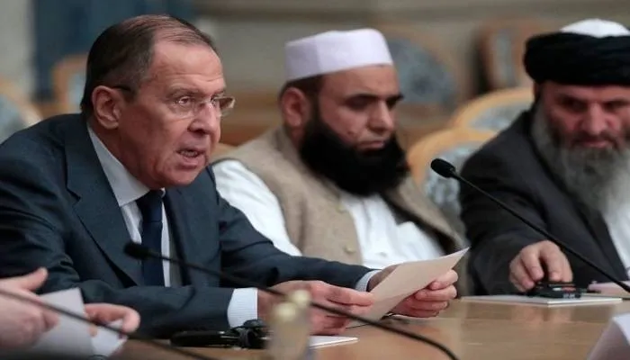 Sergei Lavrov dan para Taliban.