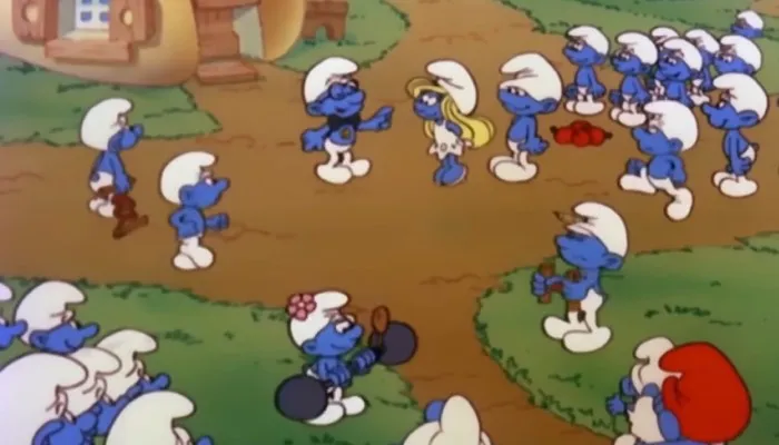 Cuplikan film kartun Smurf