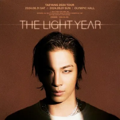 Taeyang BIGBANG akan gelar konser solo bertajuk THE LIGHT YEAR pada 2024 ini. (Instagram/@_youngbae_)