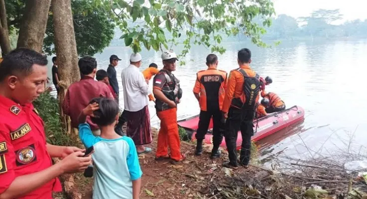 BPBD Telusuri Setu Cikaret Bogor, Cari Orang Tenggelam .(Ist)