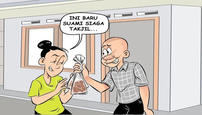 Ilustrasi sental sentil Berburu Tajil, Sabar,Sabar,Sabar! (arief)