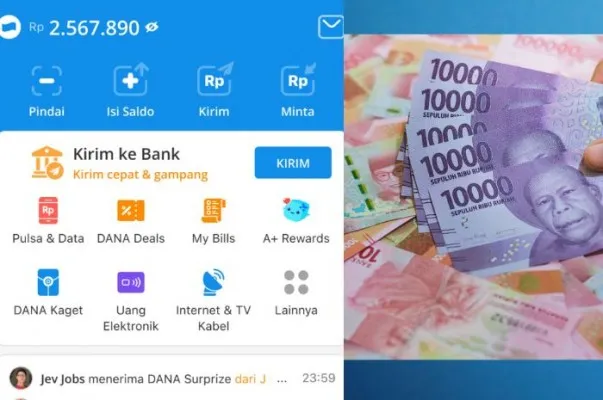 Cara dapat saldo DANA gratis Rp100.000 dari internet setiap hari. (Pixabay/DANA)