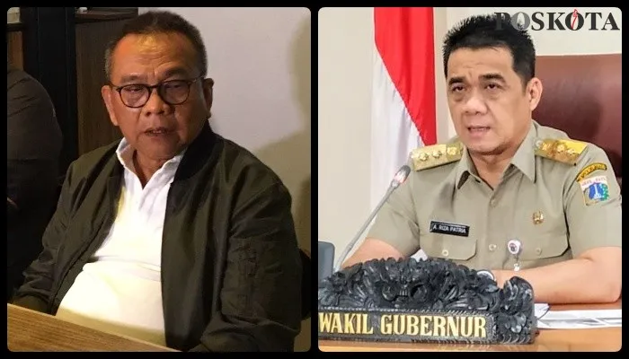 Eks Wakil Ketua DPRD DKI Jakarta M Taufik dan Wakil Gubernur DKI Jakarta Ahmad Riza Patria. (foto: kolase/dok. poskota)