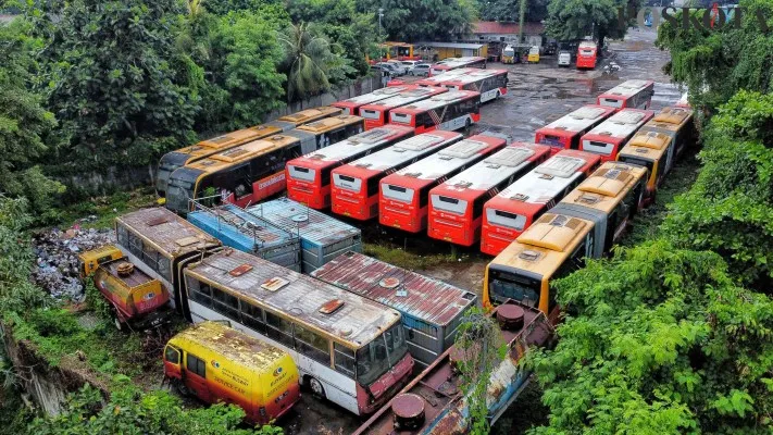 Transjakarta. (Poskota/Ahmad Tri)