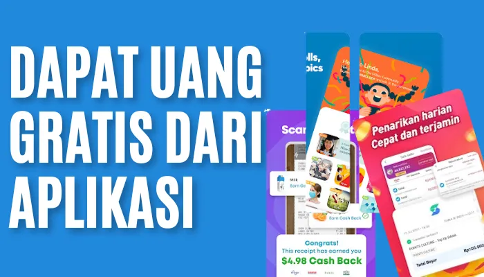 Mudah dan menyenangkan. Dapatkan uang gratis dari aplikasi. (google play/edited Dadan)