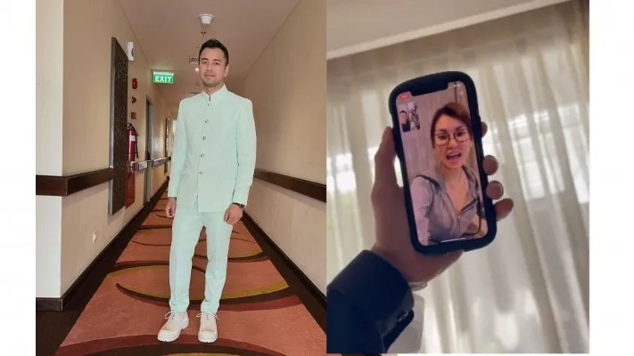 Raffi Ahmad melakukan video call dengan Miyabi, Raffi mengajak mantan artis film dewasa jepang tersebut untuk datang ke rumahnya saat ke Indonesia. (Foto: Instagram/Raffinagita1717)