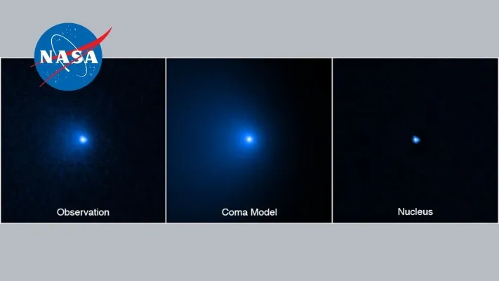 NASA perlihatkan penampakan komet terbesar (Foto: Twitter/NASA)