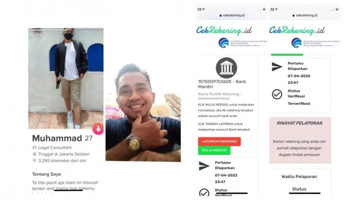 Terduga pelaku penipuan di Tinder (Foto: twitter/@Noname09583816)