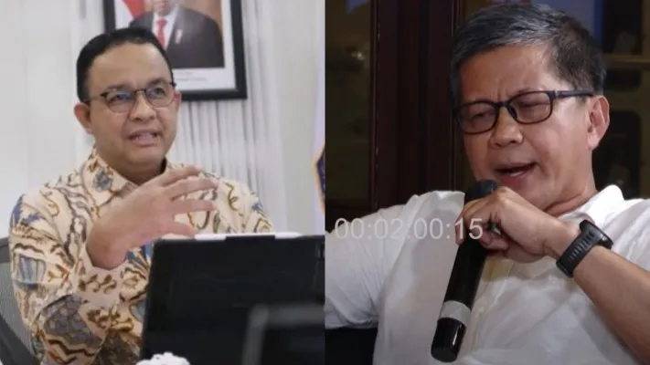 Anies Baswedan dan Rocky Gerung (Foto: diolah dari Youtube dan Instagram)