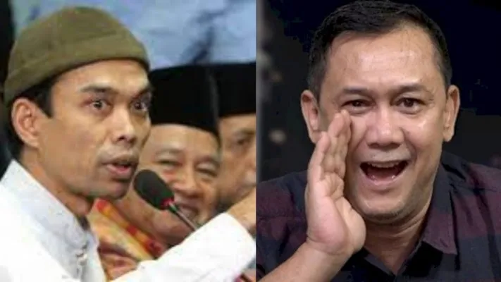 Ustadz Abdul Somad dan Denny Siregar (foto: ist.)