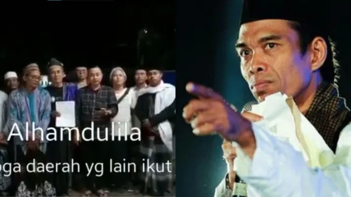 Tangkapan layar video penolakan UAS ceramah (Foto: Twitter/dewie011)