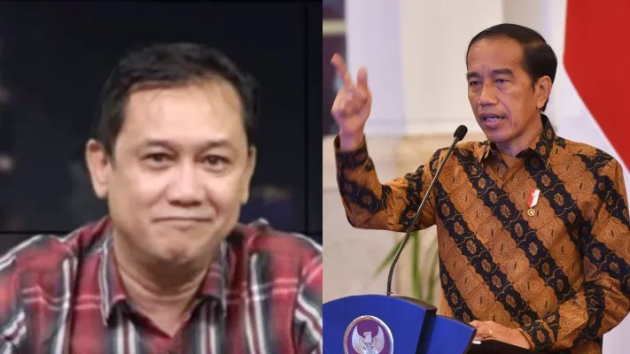 Kolase foto Denny Siregar dan Joko Widodo (ist.)