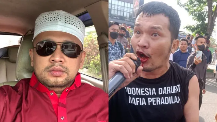 Kolase foto Gus Umar dan Nicho Silalahi (Foto: Twitter/Nicho_Silalahi)