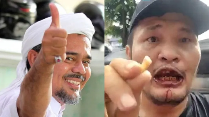 Kolase foto Habib Rizieq dan Nicho Silalahi (Foto: ist.)