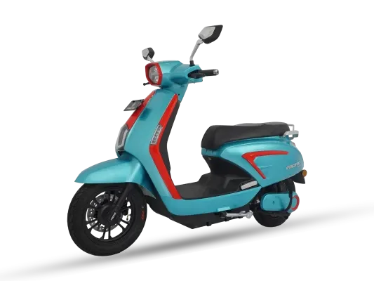 Harga dan spesifikasi motor listrik Pacific Virgo 1.2 yang menyatu dengan nuansa vespa klasik. (Foto: https://pacific-bike.com/e-motor/virgo-1-2/)