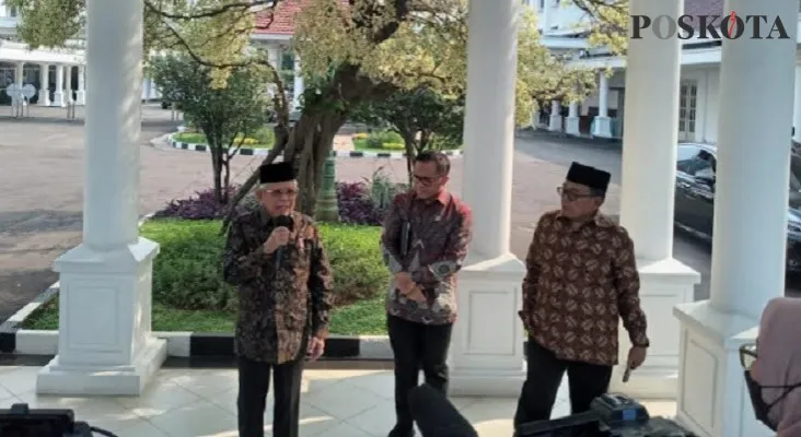  Wapres KH Ma'ruf Amin saat memberikan keterangan seputar tudingan terhadap Istana. (Foto: johara)