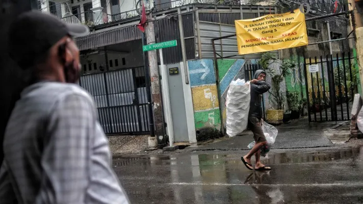 Perubahan nama jalan di Jakarta menimbulkan polemik. (dok.poskota)