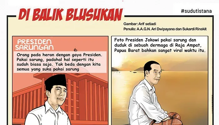 Di Balik Blusukan : Presiden Sarungan