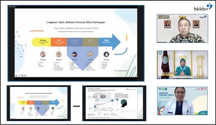 Foto : Webinar Hari Anak Nasional tahun 2022 yang diselenggarakan Badan Kependudukan dan Keluarga Berencana Nasional (BKKBN) bekerja sama dengan Ikatan Dokter Anak Indonesia (IDAI), Tim Penggerak PKK Pusat. (Ist.)