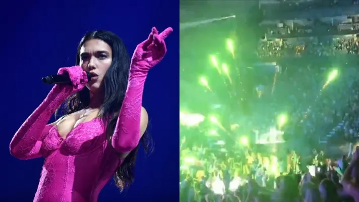 Insiden kembang api tanpa izin terjadi pada konser Dua Lipa. (Foto: ist)