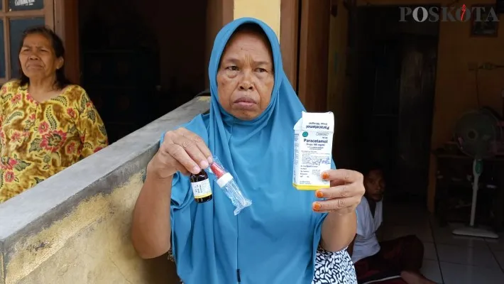 Foto : Obat kadaluarsa dan keluarga balita penerima di wilayah Kecamatan Karang Tengah. (Poskota/Iqbal)