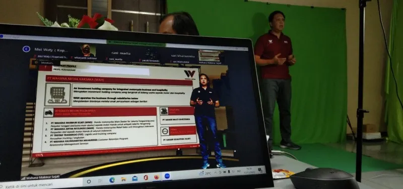 Foto : Group Sales Operation (GSO) Wahana menggelar Group Customer Gathering secara virtual online. (Ist.)